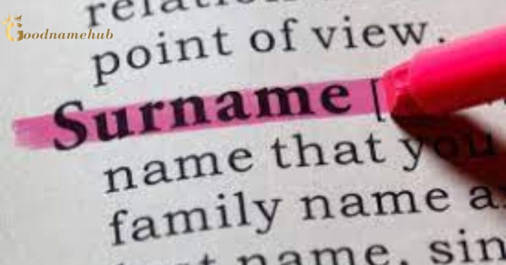 characteristic surnames